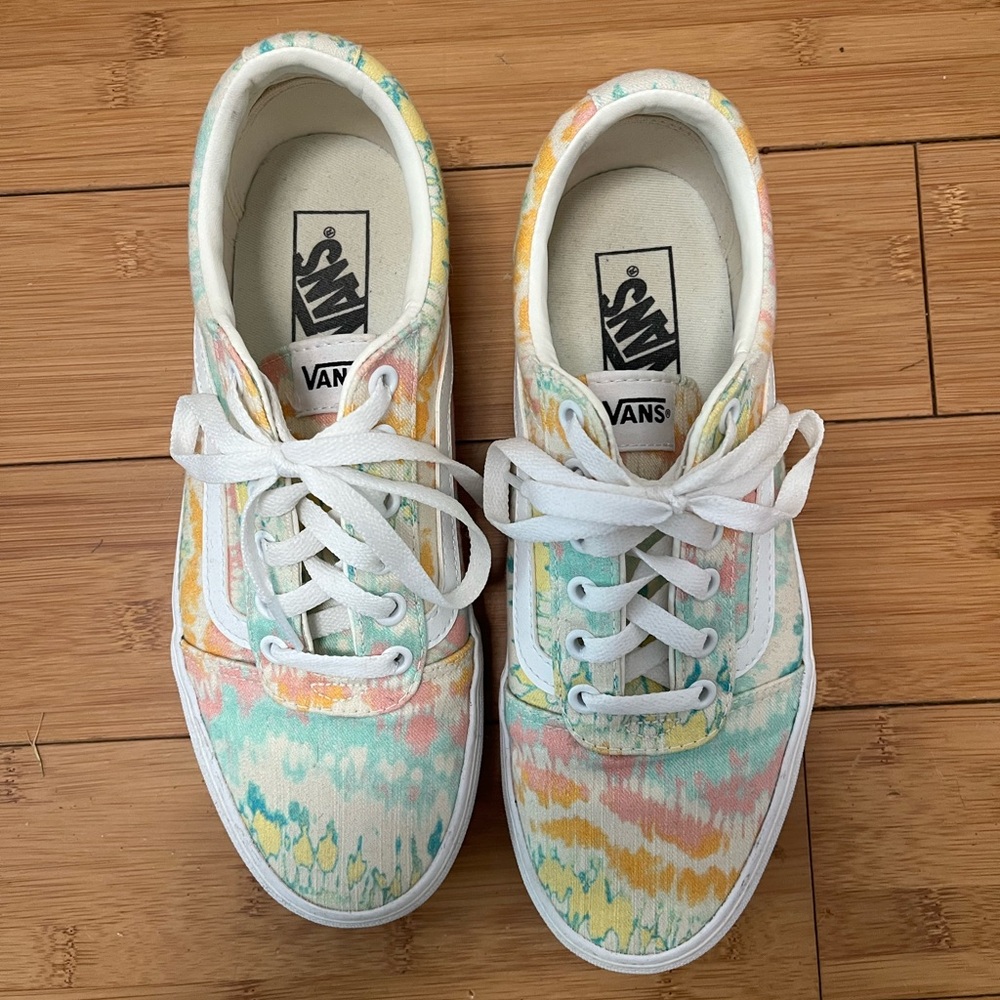 Vans Pastel Tie-Dye Canvas Low-Top Sneakers - Picture 3 of 7